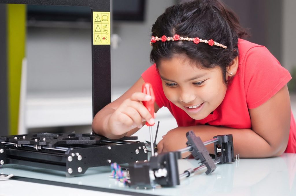 One of the benefits is having access to tools kids don’t have at home.