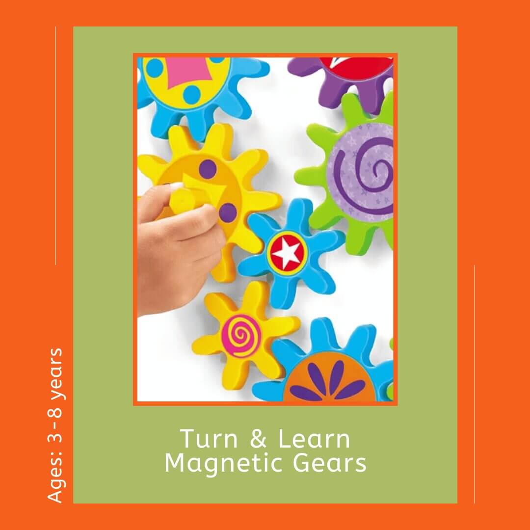 6 Turn & Learn Magnetic Gears – ages 3–8 | STEMful